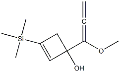 1-(1-Methoxy-1,2-propadienyl)-3-(trimethylsilyl)-2-cyclobuten-1-ol Struktur