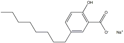 3-Octyl-6-hydroxybenzoic acid sodium salt Struktur