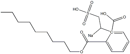 Phthalic acid 1-nonyl 2-(1-sodiosulfoethyl) ester Struktur