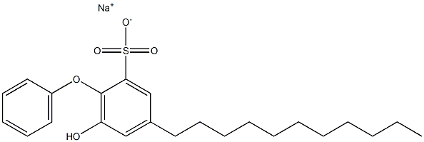 6-Hydroxy-4-undecyl[oxybisbenzene]-2-sulfonic acid sodium salt Struktur