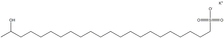 21-Hydroxydocosane-1-sulfonic acid potassium salt Struktur