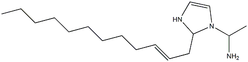 1-(1-Aminoethyl)-2-(2-dodecenyl)-4-imidazoline Struktur