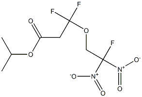 3,3-Difluoro-3-(2-fluoro-2,2-dinitroethoxy)propionic acid isopropyl ester Struktur