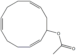 2,6,10-Cyclododecatrien-1-ol acetate Struktur