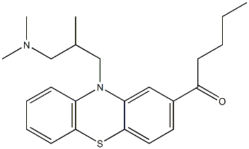 10-[3-(Dimethylamino)-2-methylpropyl]-2-valeryl-10H-phenothiazine Struktur