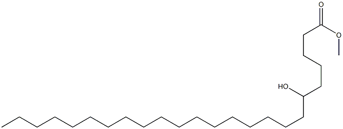 6-Hydroxytetracosanoic acid methyl ester Struktur