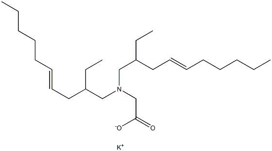 N,N-Bis(2-ethyl-4-decenyl)aminoacetic acid potassium salt Struktur