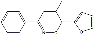 6-(2-Furyl)-5-methyl-3-phenyl-6H-1,2-oxazine Struktur