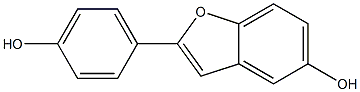 2-(4-Hydroxyphenyl)benzofuran-5-ol Struktur