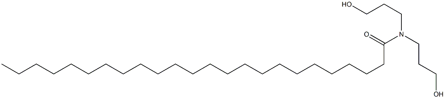 N,N-Bis(3-hydroxypropyl)tetracosanamide Struktur