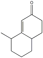 4,4a,5,6,7,8-Hexahydro-8-methylnaphthalen-2(3H)-one Struktur