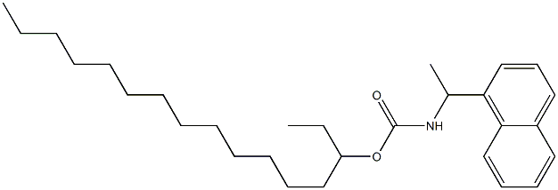 N-[1-(1-Naphtyl)ethyl]carbamic acid (1-ethyltetradecyl) ester Struktur