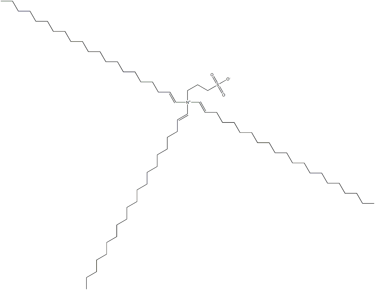 N,N-Di(1-henicosenyl)-N-(3-sulfonatopropyl)-1-henicosen-1-aminium Struktur