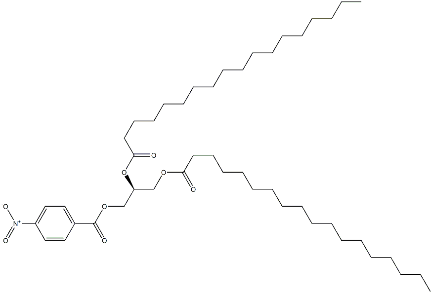 [S,(+)]-1,2,3-Propanetriol 1,2-distearate 3-(p-nitrobenzoate) Struktur