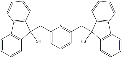 2,6-Bis[(9-mercapto-9H-fluoren-9-yl)methyl]pyridine Struktur