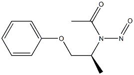 (-)-N-[(S)-1-Methyl-2-phenoxyethyl]-N-nitrosoacetamide Struktur