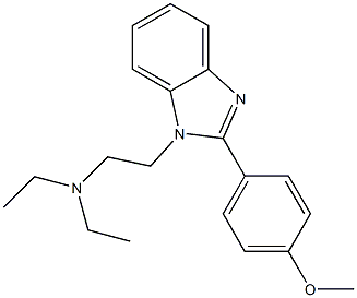 1-[2-(Diethylamino)ethyl]-2-(p-methoxyphenyl)-1H-benzimidazole Struktur