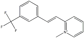 2-[3-(Trifluoromethyl)styryl]-1-methylpyridinium Struktur