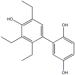 2',3',5'-Triethyl-1,1'-biphenyl-2,4',5-triol Struktur