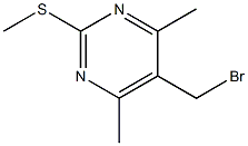 4,6-Dimethyl-5-(bromomethyl)-2-(methylthio)pyrimidine Struktur