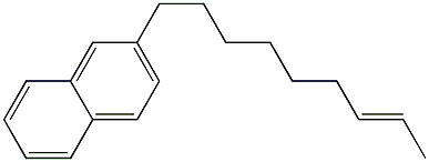 2-(7-Nonenyl)naphthalene Struktur