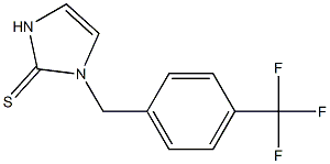 1-[4-(Trifluoromethyl)benzyl]-1,3-dihydro-2H-imidazole-2-thione Struktur