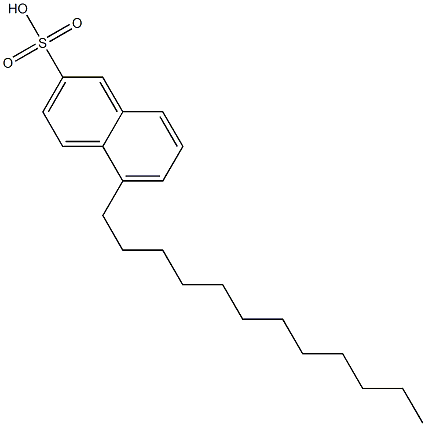 5-Dodecyl-2-naphthalenesulfonic acid Struktur