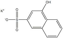 4-Hydroxy-2-naphthalenesulfonic acid potassium salt Struktur