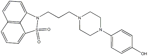 2-[3-[4-(4-Hydroxyphenyl)-1-piperazinyl]propyl]-2H-naphth[1,8-cd]isothiazole 1,1-dioxide Struktur