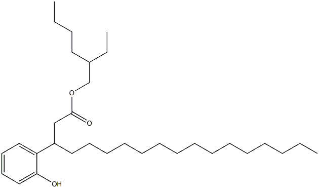 3-(2-Hydroxyphenyl)stearic acid 2-ethylhexyl ester Struktur