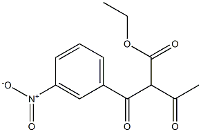 2-(3-Nitrobenzoyl)acetoacetic acid ethyl ester Struktur