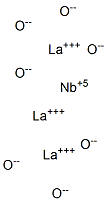 Trilanthanum niobium heptaoxide Struktur