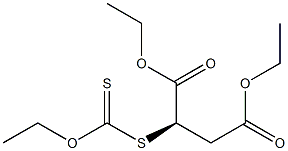 (+)-Dithiocarbonic acid O-ethyl S-[(R)-1,2-di(ethoxycarbonyl)ethyl] ester Struktur