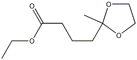 4-(2-Methyl-1,3-dioxolan-2-yl)butyric acid ethyl ester Struktur