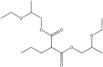 Butane-1,1-dicarboxylic acid bis(2-ethoxypropyl) ester Struktur