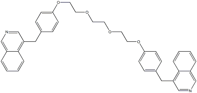 1,10-Bis[4-(4-isoquinolylmethyl)phenyl]-1,4,7,10-tetraoxadecane Struktur