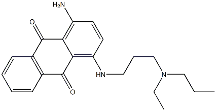 1-Amino-4-[3-(diethylmethylaminio)propylamino]anthraquinone Struktur