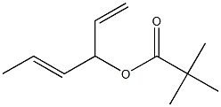 Pivalic acid (E)-1,4-hexadien-3-yl ester Struktur