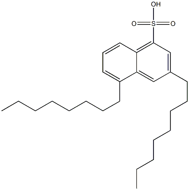 3,5-Dioctyl-1-naphthalenesulfonic acid Struktur