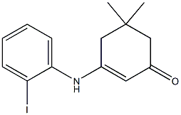 3-(2-Iodophenylamino)-5,5-dimethyl-2-cyclohexen-1-one Struktur