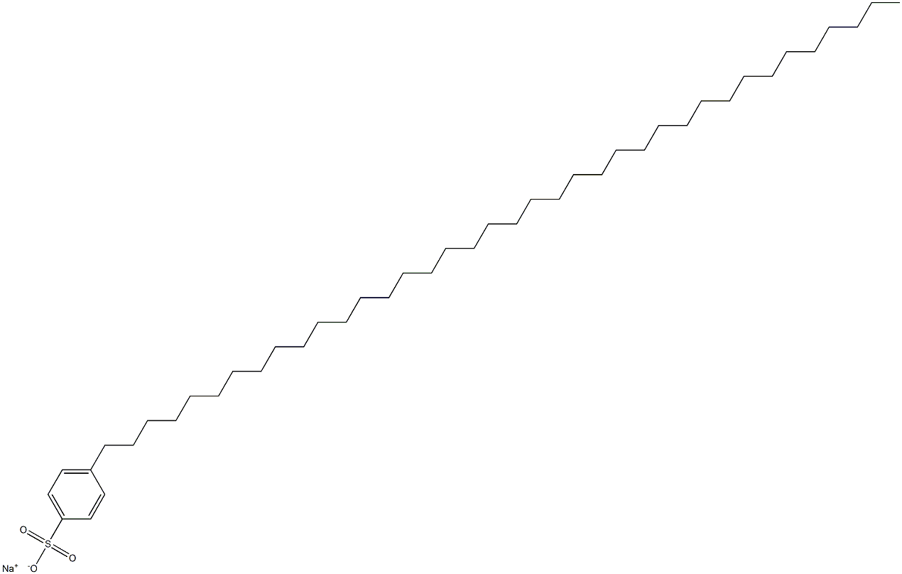 4-(Octatriacontan-1-yl)benzenesulfonic acid sodium salt Struktur