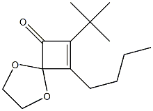 8-Butyl-7-tert-butyl-1,4-dioxaspiro[4.3]oct-7-en-6-one Struktur