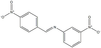 N-(3-Nitrophenyl)-4-nitrophenylmethanimine Struktur