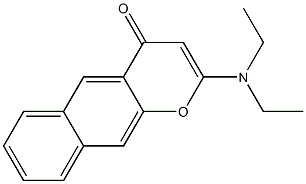 2-Diethylamino-4H-naphtho[2,3-b]pyran-4-one Struktur