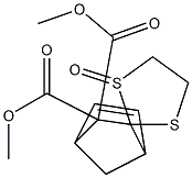 2,2-Bis(methoxycarbonyl)spiro[bicyclo[2.2.1]hept-5-ene-3,2'-[1,3]dithiolane]1'-oxide Struktur