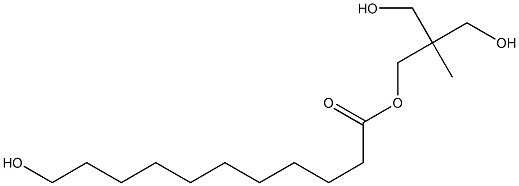 11-Hydroxyundecanoic acid 2,2-bis(hydroxymethyl)propyl ester Struktur