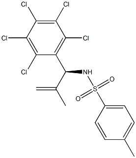 N-[(S)-1-(Pentachlorophenyl)-2-methyl-2-propenyl]-4-methylbenzenesulfonamide Struktur