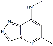 6-Methyl-8-methylamino-1,2,4-triazolo[4,3-b]pyridazine Struktur