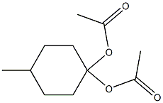 4-Methylcyclohexane-1,1-diyldiacetic acid Struktur