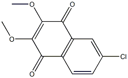 2,3-Dimethoxy-6-chloro-1,4-naphthoquinone Struktur